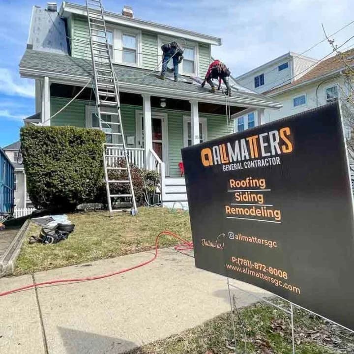 Roof installation by All Matters Construction