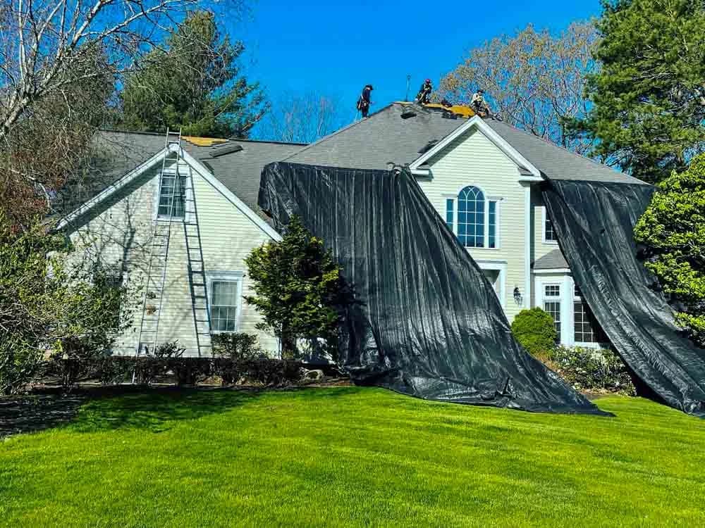 Completed roof installation